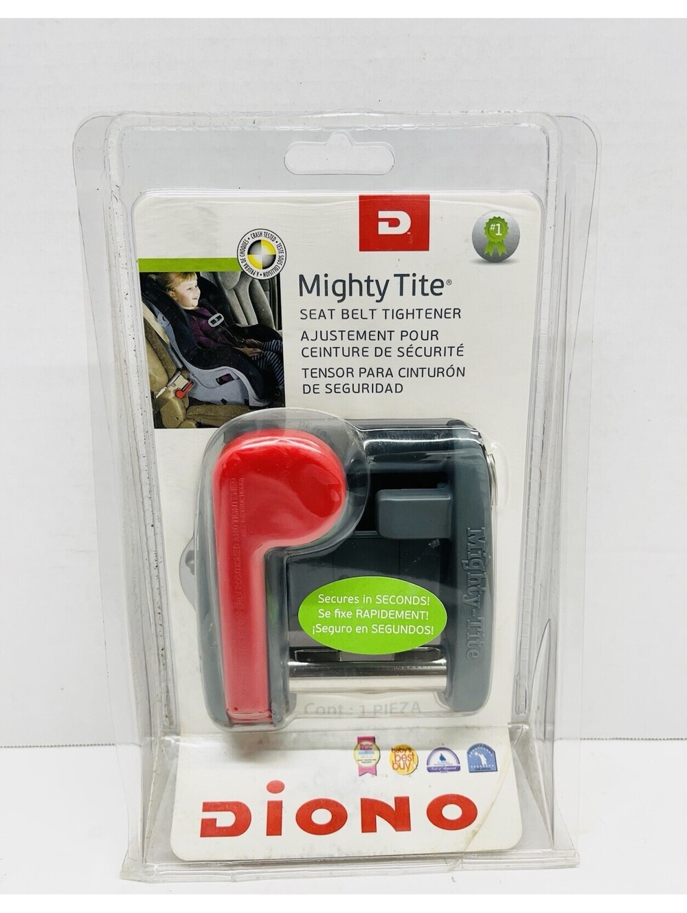 Diono Mighty Tite Seat Belt Tightener - Model 40001 - Gray